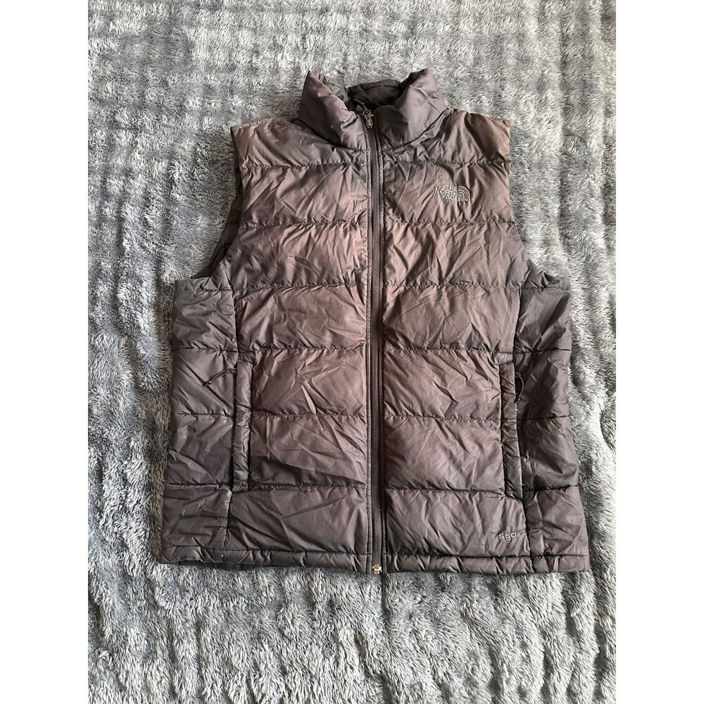 The North Face 550 Down Puffer Vest Mens Large Black Quilted Gorpcore Outdoor
